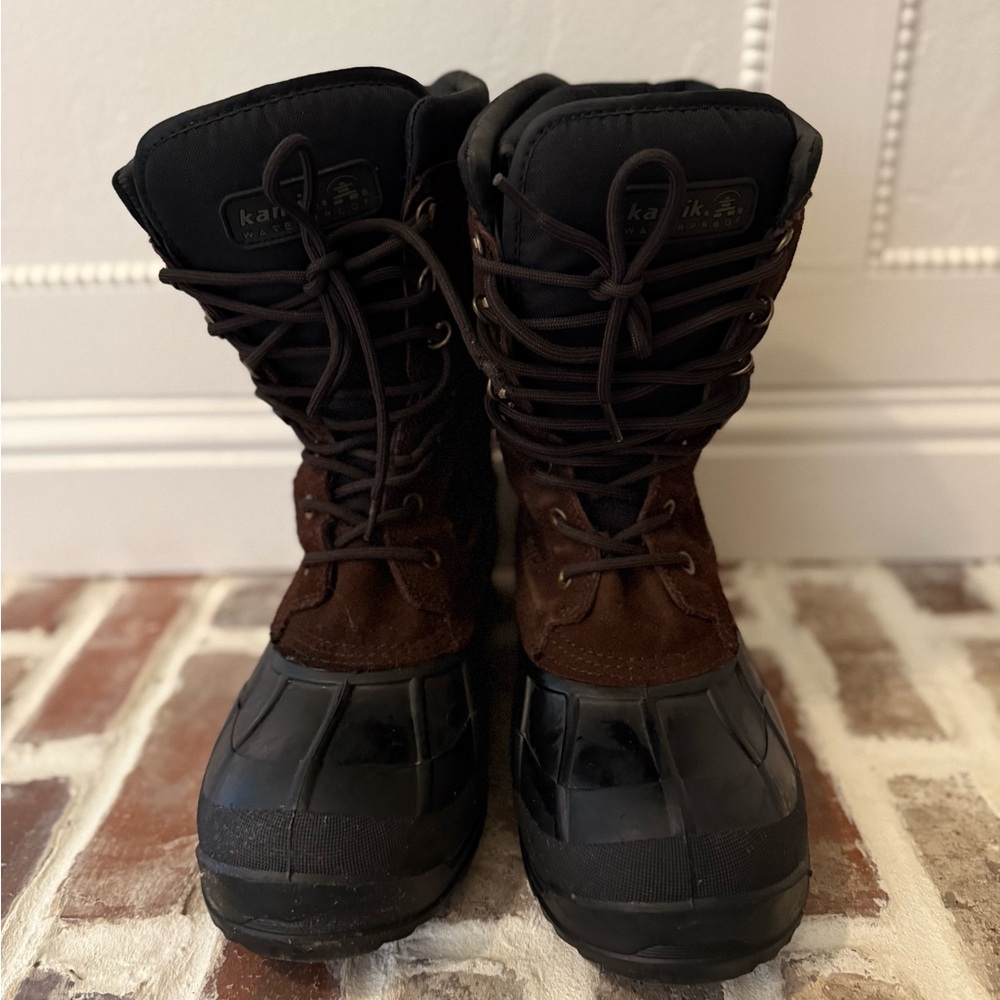 Kamik Black and Brown Insulated Boots